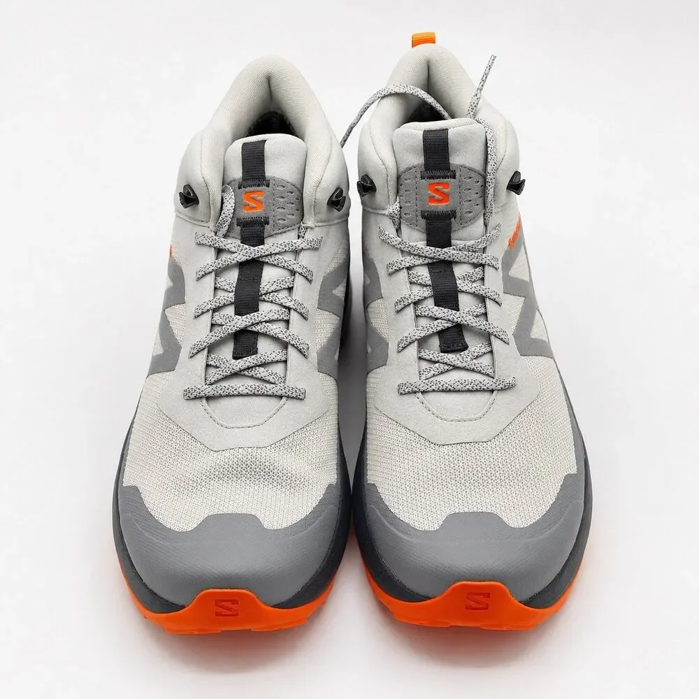 Salomon Elixir Activ Mid GTX Men's 13 Gore-Tex Hiking Boots Gray Orange L474567